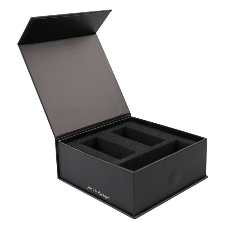 Black Rigid Paper Book Style Promoption Folding Gift Magnetic Packaging Box Wholesale – Gift Box and Gift Packaging Box price