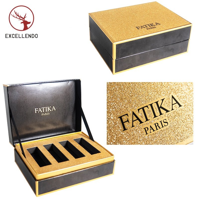 China High End Gift Boxes Wholesale Gift Packaging Boxes with Glitter for Cosmetic Set – Cosmetic Packaging and Packaging Box price