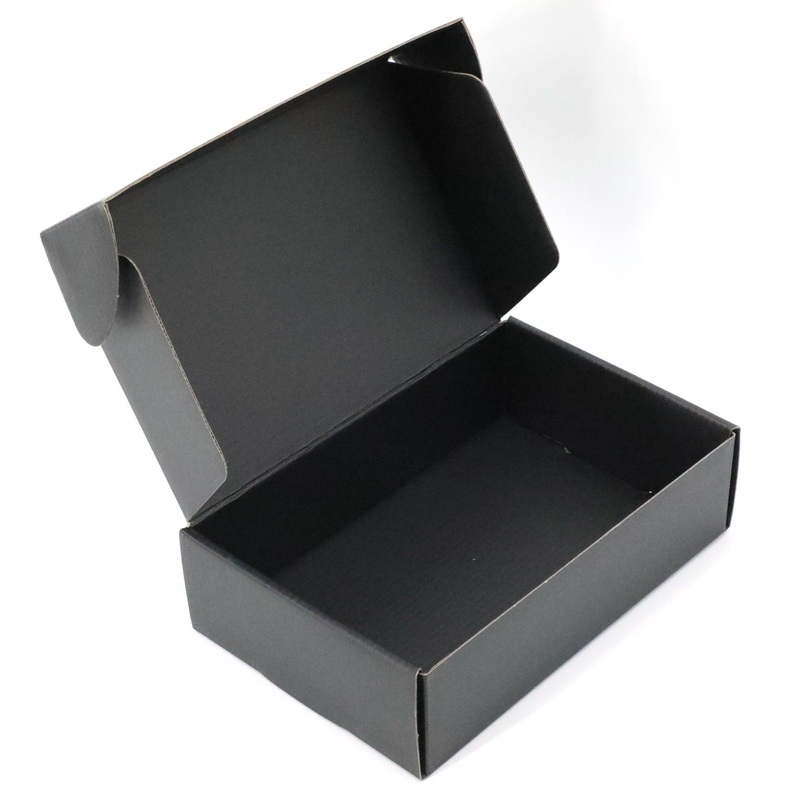 Custom Glossy Black Corrugated Cosmetic Makeup Products Paper Packaging Boxes Gift Box Customize – Folding Cardboard Box and Recycled Paper Box price