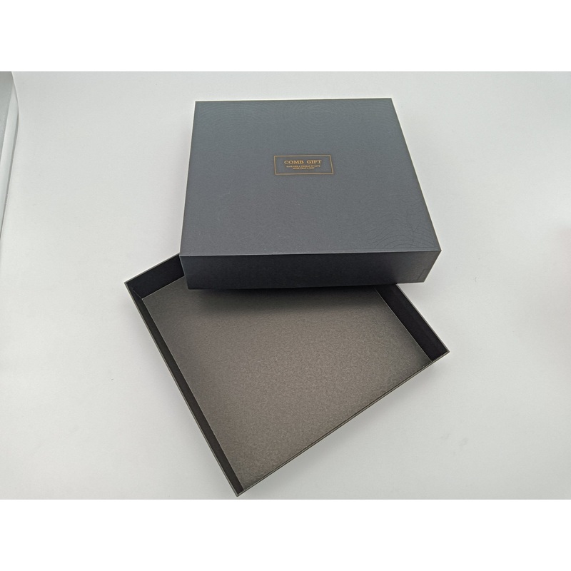 Custom Gold Stamping Logo Printed Paper Rigid Gift Box Black Lid and Base Packaging Box – Folding Packaging Paper Box and Paper Packaging Box price
