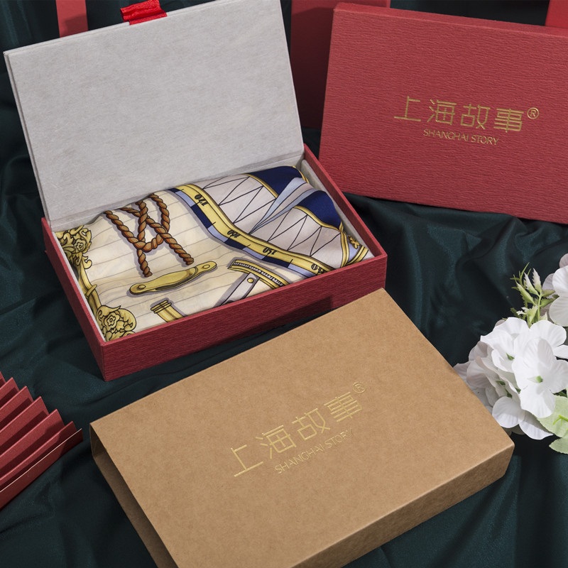 Design Art Paper Custom Silk Scarves Gift Packaging Box – Gift Box and Paper Box price