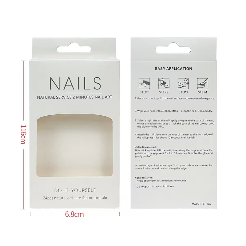 Empty Press on Nails Packaging Boxes Set Press on Nails Packaging Box Free Shipping – Packaging Box for Artificial Nails and Press on Nail Box price