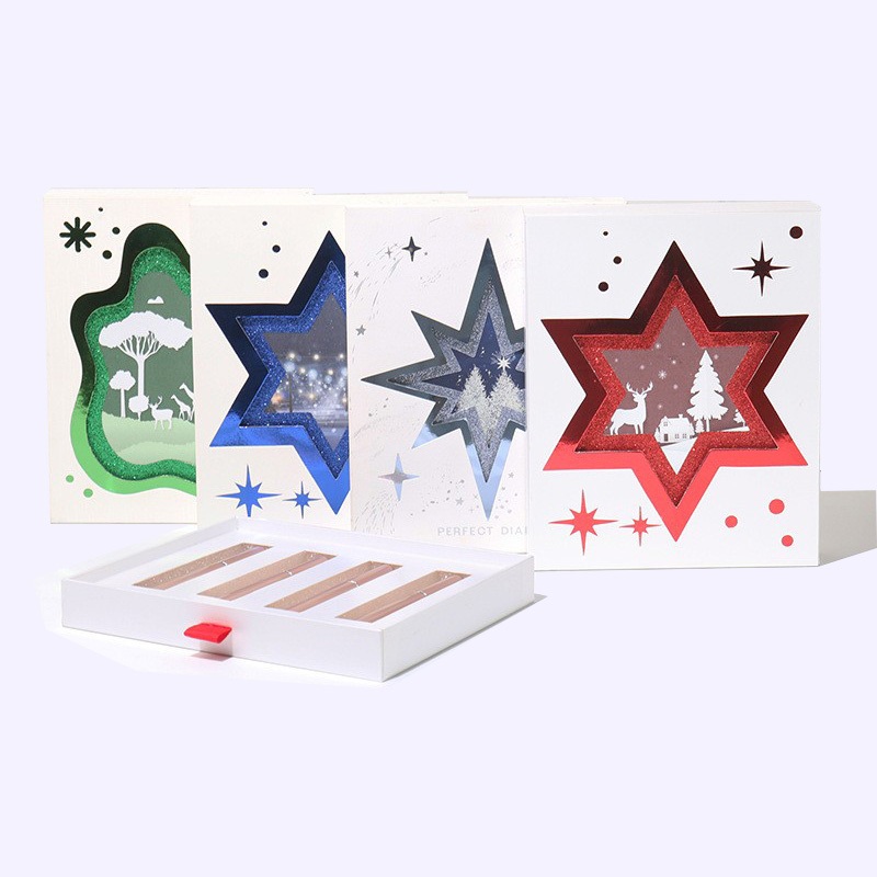 Luxury Custom Logo Rectangular Drawer Paper Jewelry Box Packaging Ring Earrings Necklace Bracelet Christmas Stars Window Gift Drawer Carton – Drawer Paper Box and Pull out Perfume Box price