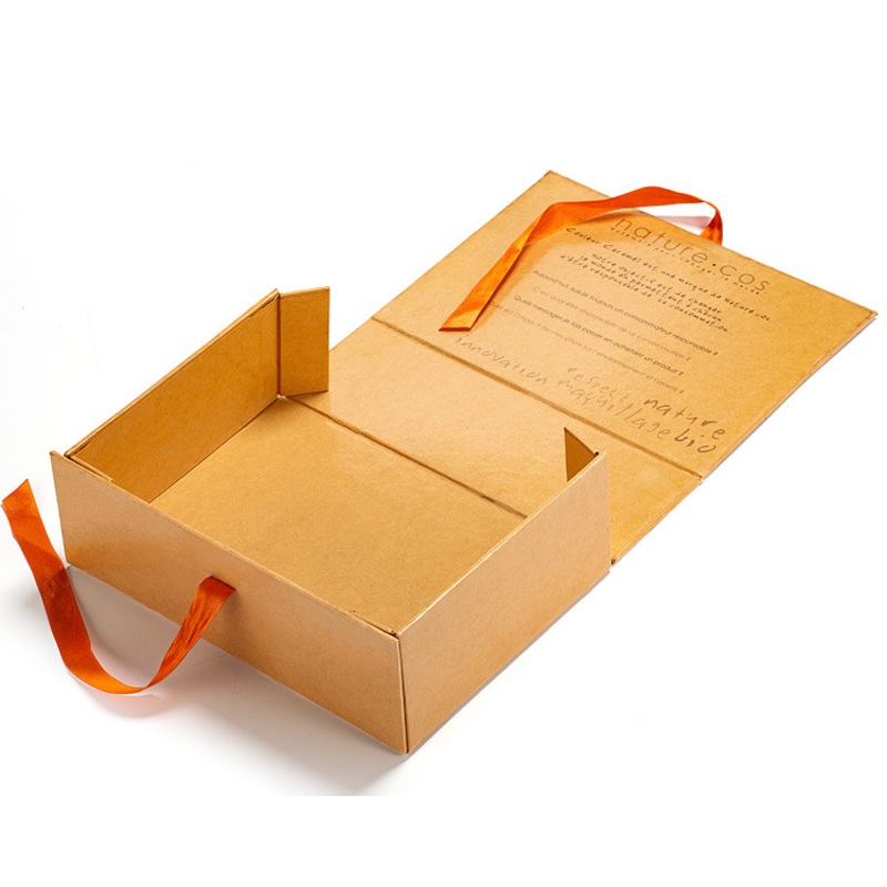 OEM Service Paper Cardboard Electronics Cosmetic Jewelry Folding Gift Box Packaging with Ribbon – Foldable Box and Folding Box price
