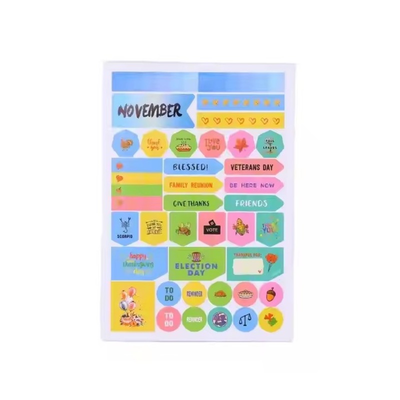 Promotion Kawayi Decorative Journal Sticker Budget Planner Wholesale Stickers Printing Logo Vinyl Stickers – Custom Sticker and Cartoon Sticker price