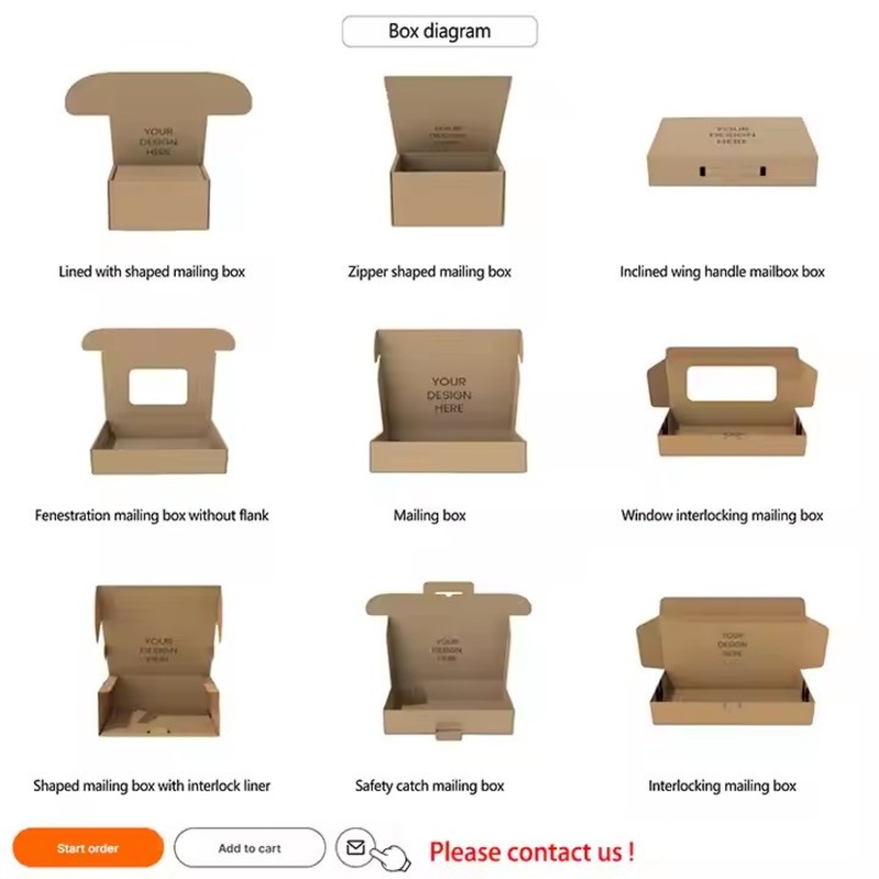 Sample Custom Biodegradable Packaging Shipping Mailer Boxes Eco Friendly Gift Mailing Mailer Boxes with Logo – Customized Logo Rigid Cardboard Cosmetic and House Paper Box price