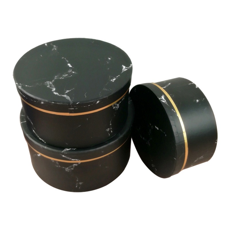Bdl Portable Waterproof Marble Paper Cardboard Round Flower Packaging Fruit Jewelry Gift Delivery Box – Packaging Box and Box Packaging price