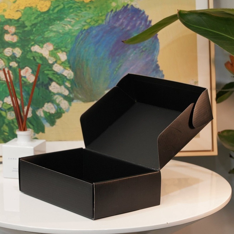 Black Matt E-Flute Corrugated Cardboard Foldable Shirt Packaging Paper Box Black Mailer Box – Folding Cardboard Box and Recycled Paper Box price
