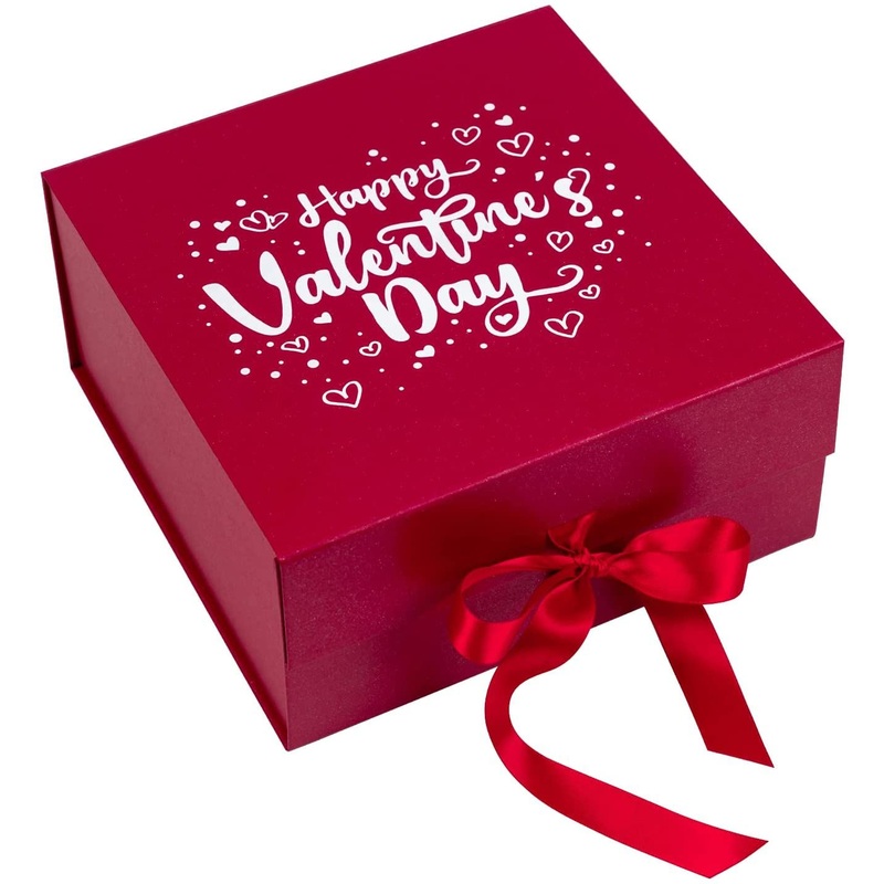 Customize Logo Red Rigid Paper Happy Valentines Day Gift Box with Magnetic – Gift Box and Paper Box price