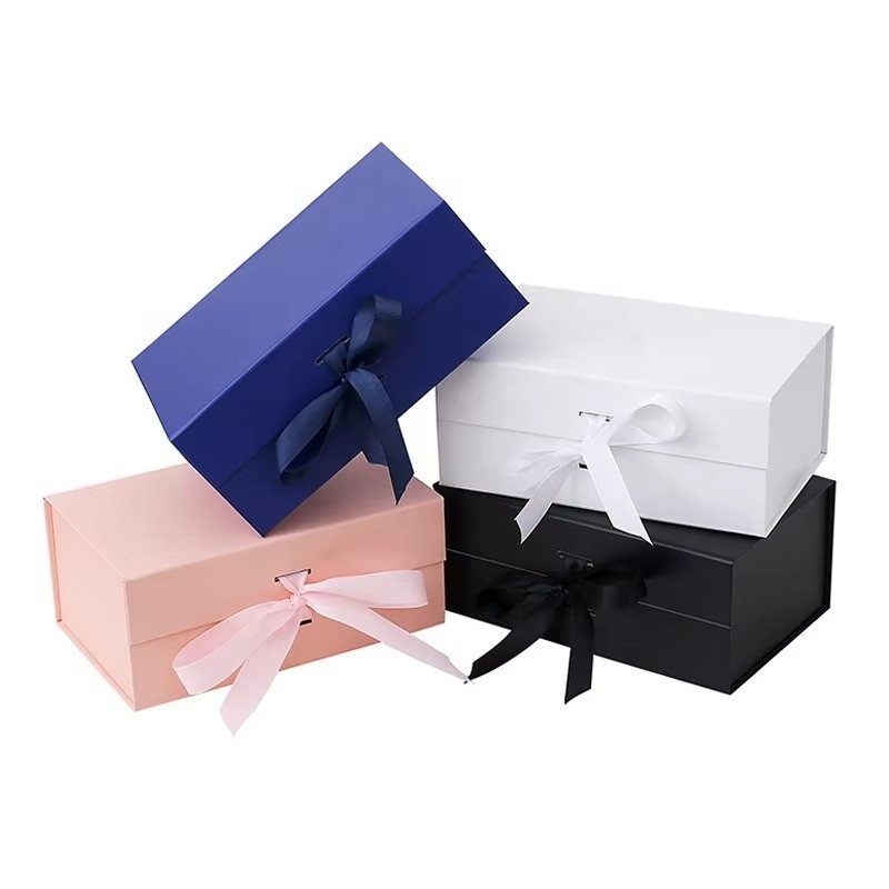 Customized Magnetic Gift Box with Ribbons High Quality Luxury Packaging Boxes for Cosmetic Jewelry Shipping Boxes for Clothing – Packaging Box and Folding Box price