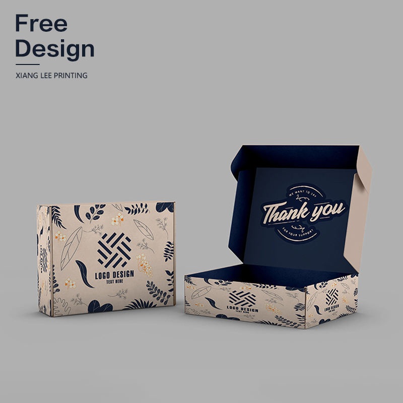 OEM Custom Logo Printed Luxury Corrugated Folding Kraft Cosmetic Paper Packaging Box Cardboard Shipping Mailer Box – Custom Corrugated Folding Box<br />Paper Packaging and Paper Gift Box price