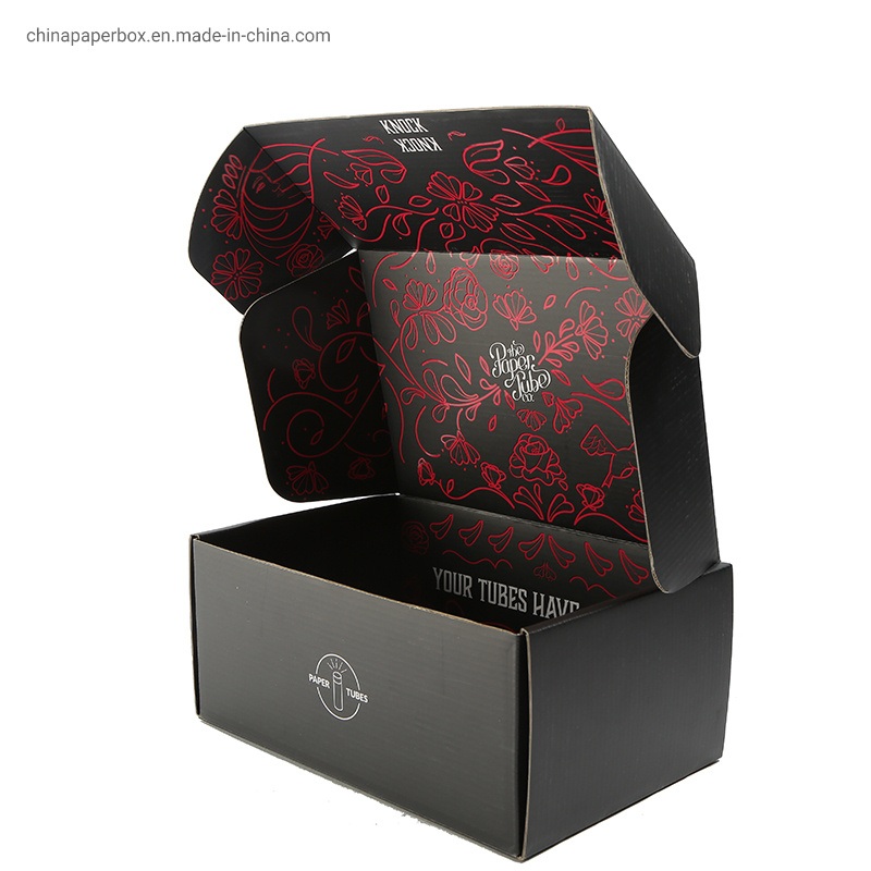 Custom Logo Printed Packaging Kraft Black Corrugated Packing Shoe Box – Cardboard Box and Food Box price