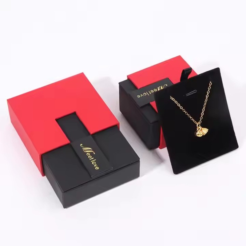 Customized High Quality Jewelry Box for Necklace Ring Bracelet New Style Display Gift Packaging Embossing Printing – Jewelry Packaging Box and Jewelry Box price
