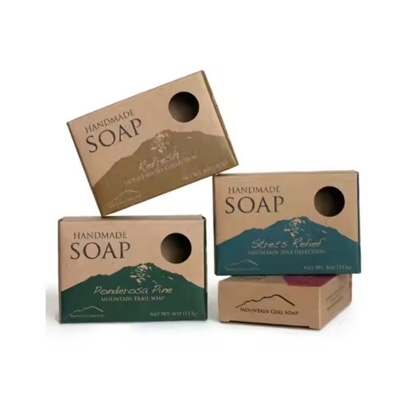 Factory Customized Kraft Paper Packaging Box High Quality Cmyk Printing Soap Packaging Boxes – Packaging Box and Folding Box price