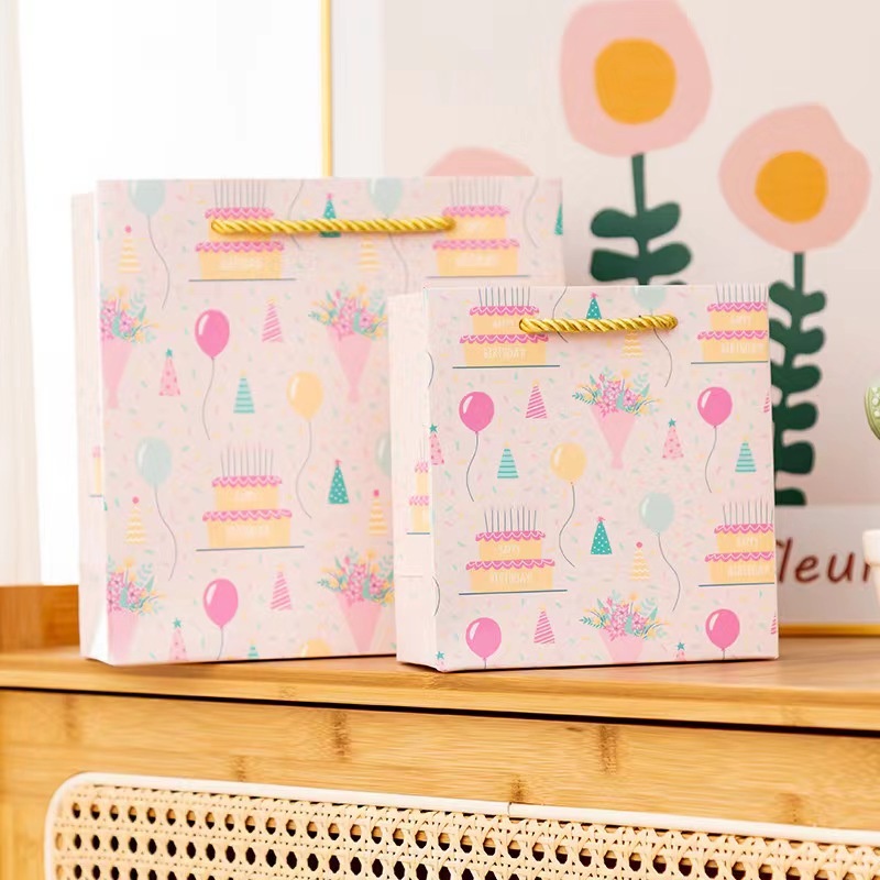 Boutique Luxury Print Colorful Clothes Packaging Paper Bag Kraft Shopping Pouch Packaging Bag Custom Logo Gift Paper Bags Eco-Friendly Handbag Recyclable Bag – Box and Packing price