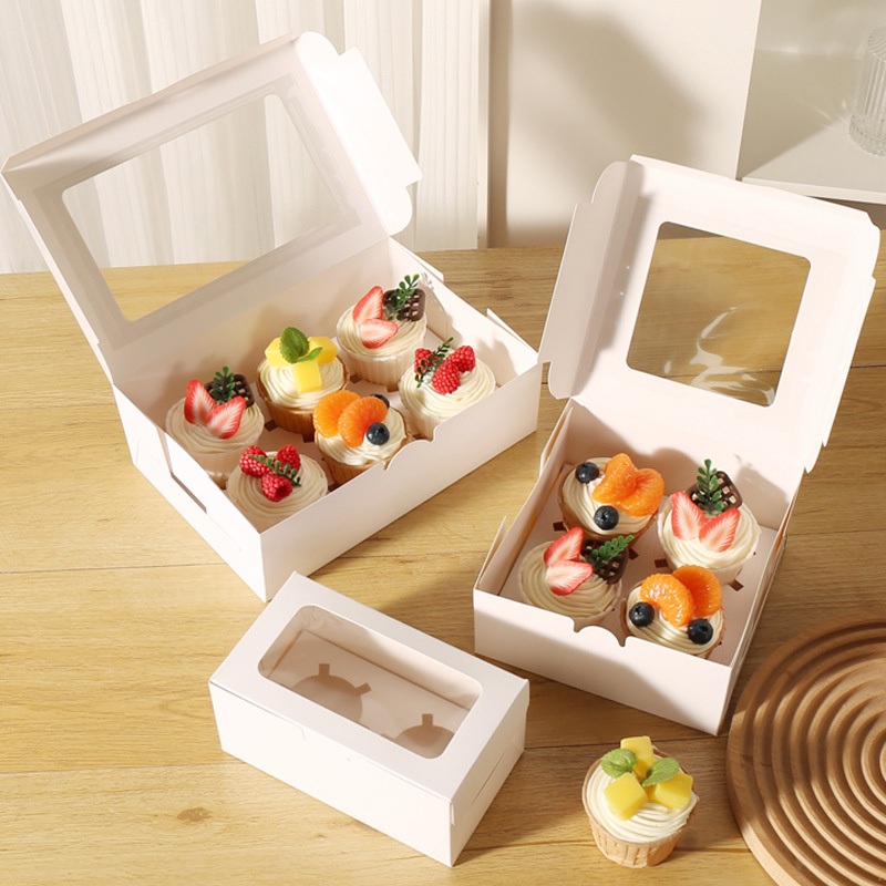 Clear Eid Christmas 4 12 Hole Cake Cupcake Box – Christmas Cupcake Box and 12 Cupcake Box price