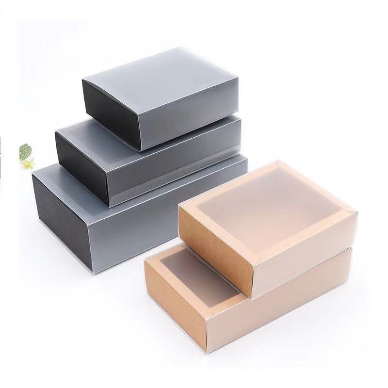 Custom Logo Frosted Sleeve Window Pull out Sliding Gift Packaging Paper Drawer Box – Packaging Paper Drawer Box and Pull out Drawer Box price
