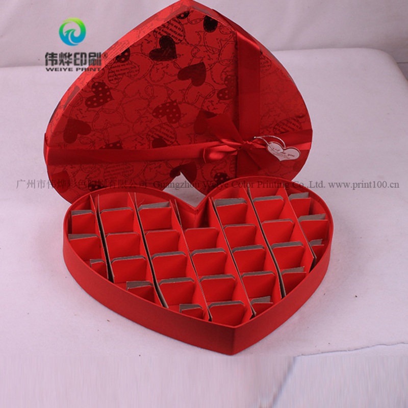 Custom Paper Printing Heart Shape Wedding Party Cardboard Packaging Gift Box – Chocolate Box and Printed Chocolate Box price