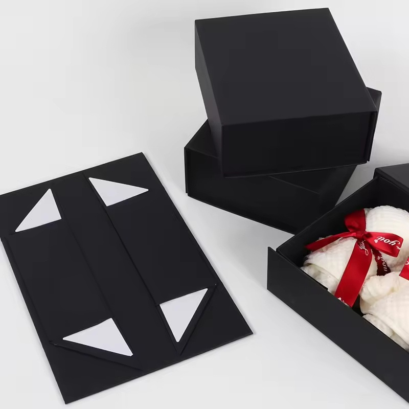 Customized Deluxe Magnetic Folding Cardboard Perfumes Wigs Recycled Materials UV Coating Varnishing Gift Boxed Rigid Sponge Box – Magnetic Box and Folding Box price