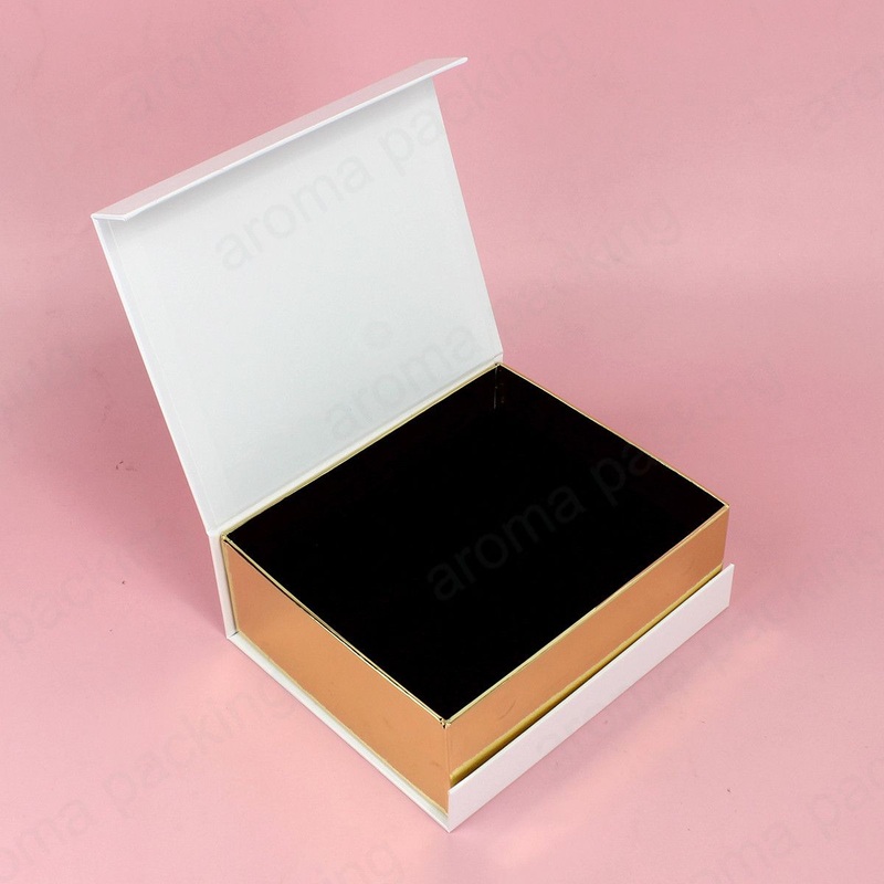 Luxury White and Gold Magnetic Box with EVA Insert Packaging Box for Candle Jars – Magnetic Box with Insert and EVA Insert price
