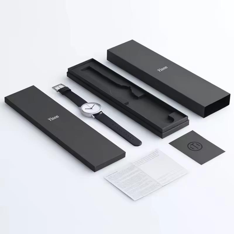 Shenzhen Luxury Rigid Cardboard Gold Foil Watch Packaging Box with Sponge Tray – Watch Box Packaging and Lid and Base Box price