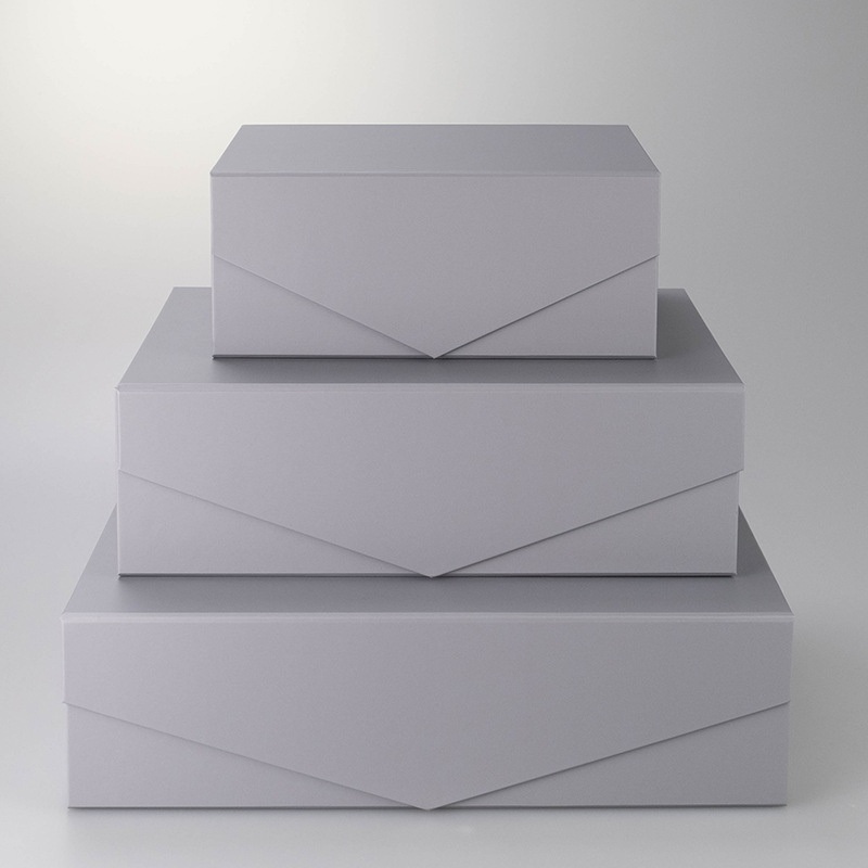Wholesale Manufacturer Grey Printing Foldable Cardboard Bag Clothes Folding Magnetic Paper Box Wedding Party Festival Gift Packaging Box with Logo – Paper Gift Box and Gift Box price