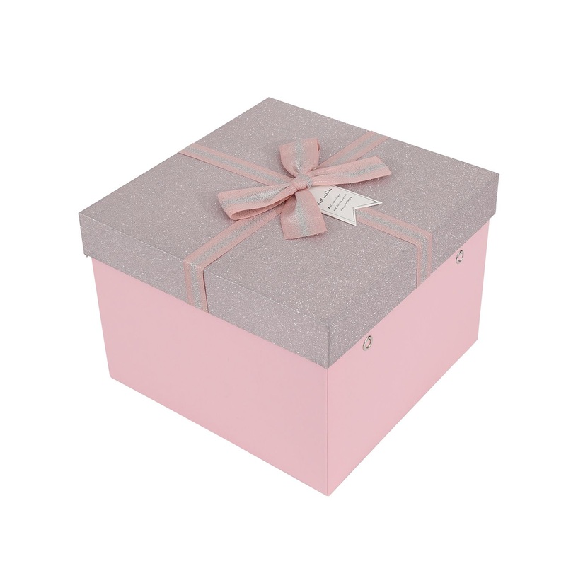 Glitter Pink Paper Custom Paper Gift Packaging Box for Cosmetic – Gift Box and Packaging Box price