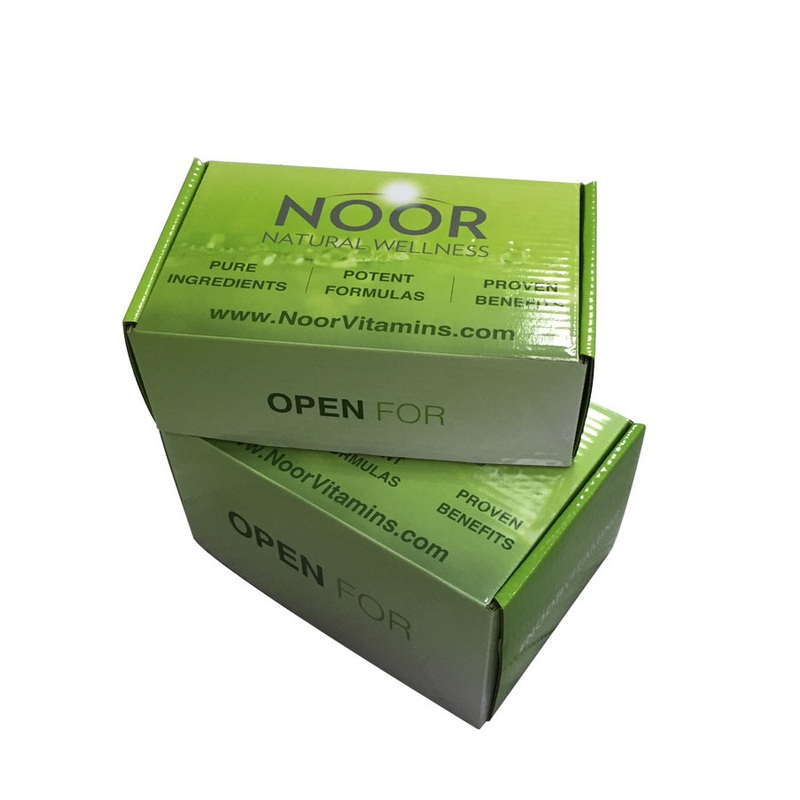 Recyclable Tuck Top Green Glossy Corrugated Paper Mailer Box for Vitamin Packing – Folding Box and Tuck Top Box price