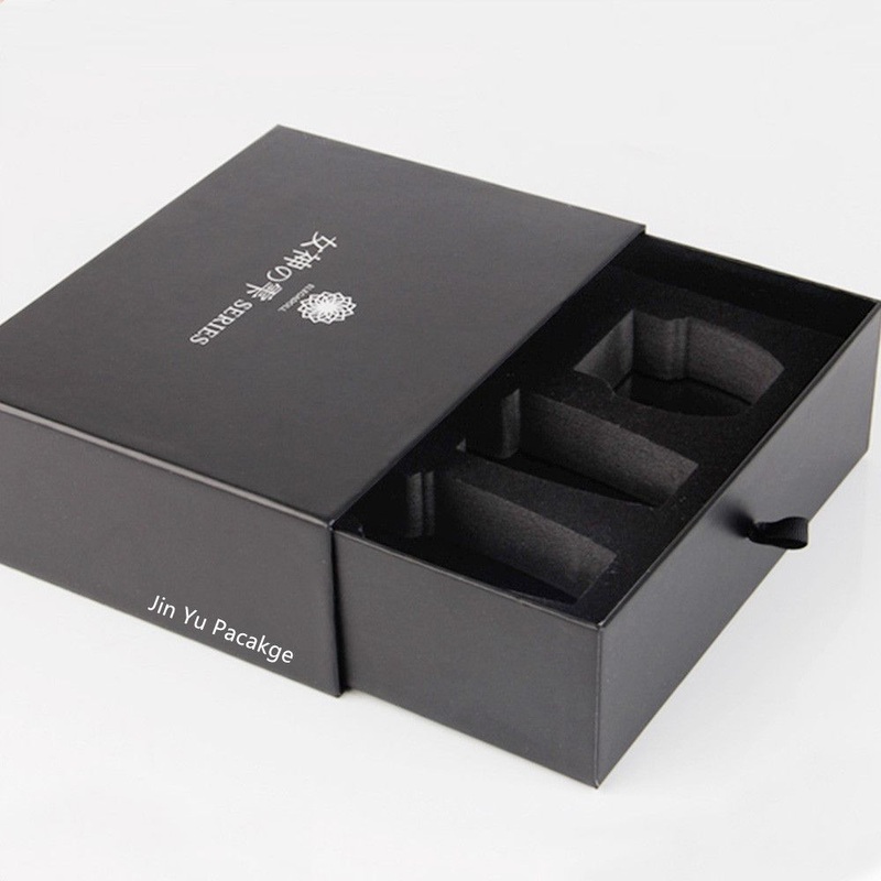 Custom Black Matte Paper Gift Sliding Drawer Cosmetic Packaging Box – Cardboard Box and Paper Box price