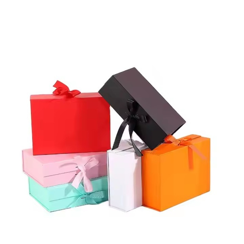 Wholesale Gift Box with Magnetic Lid Folding Packaging Gift Box with Ribbon High Quality Valentines Day Gift Box – Packaging Box and Folding Box price