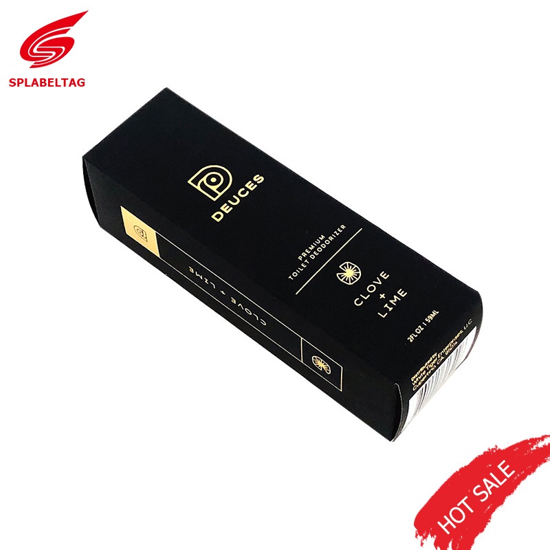 2021 Customized Luxury Gold Stamping Logo Black Paper Box Cosmetics Product Folding Boxes – Cardboard Box and Gift Box price
