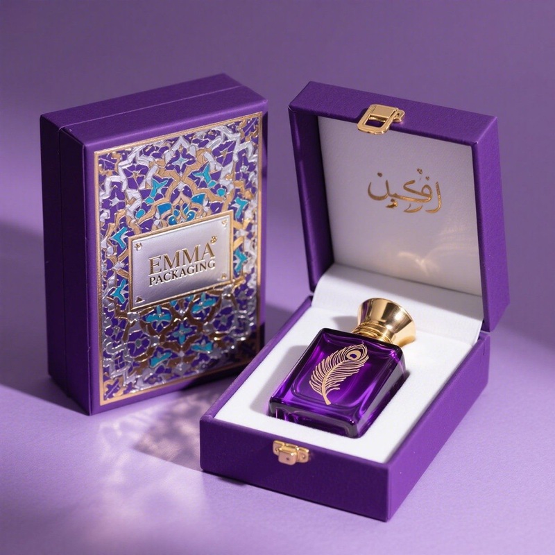 50ml corruagated paper perfume box with bottle set AI design – 8ml Perfume Box and 15ml Perfume Box price