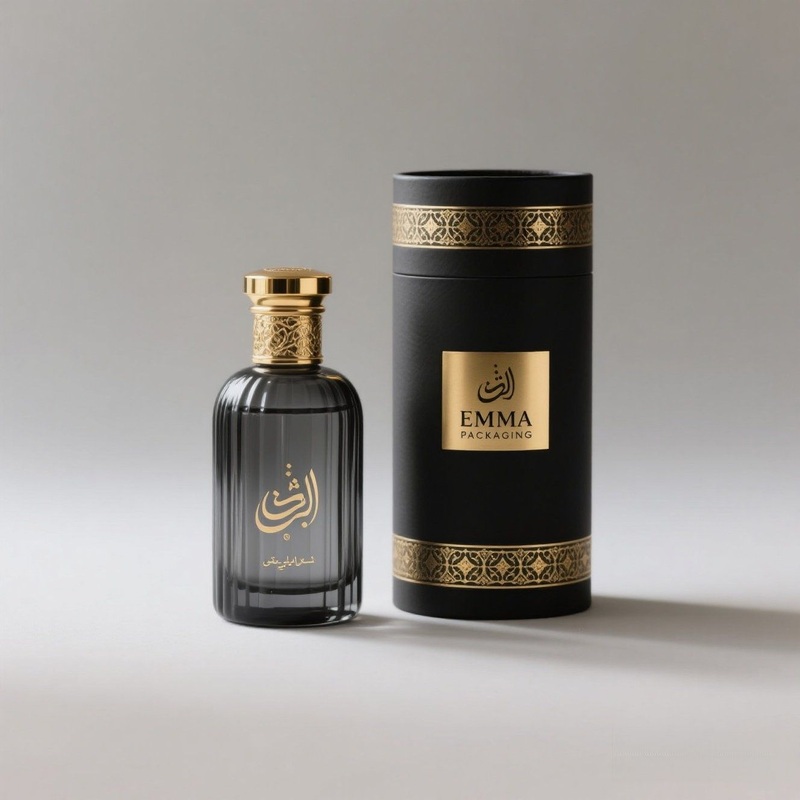 Round Perfume Box Lady Boss Fabric Inner Wrapped – Maquillaje and Vaper price