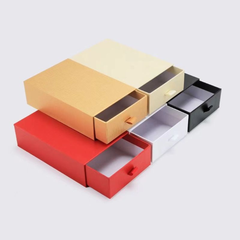 Sliding Drawer Box Puppysew Wholesale 9*9cm Sliding Jewelry Box Jewelry Drawer Box Cardboard Bracelet Ring Earring Necklace Jewelry Box – Box and Packing price