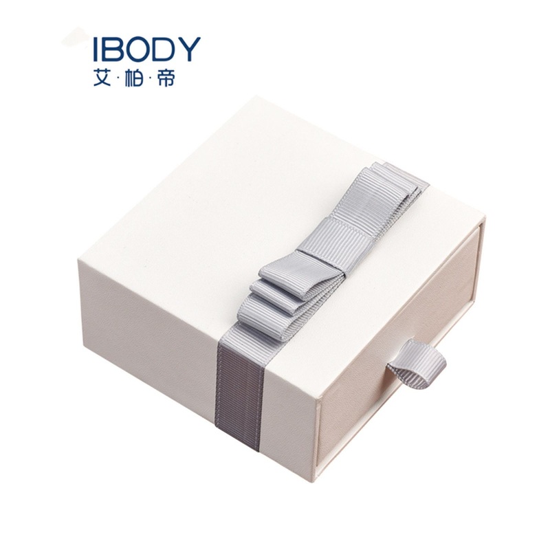 1200g White Cardboard Jewelry Paper Packaging Drawer Box with Ribbon Knot – Carboard Box and Paper Box price