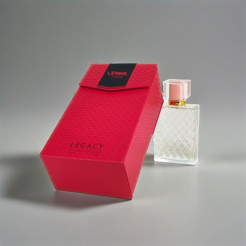 Fashion Red Paper Rectangular Paper Gift Perfume Packaging Box – Gift Box and Paper Gift Box price
