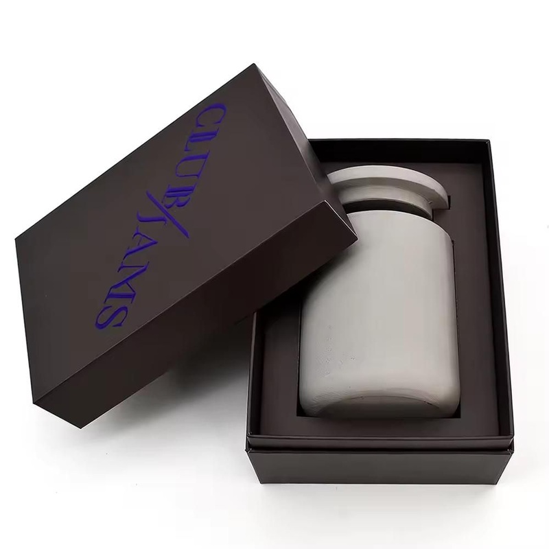 Unique Black Rectangular Cardboard Packaging Lid and Base Gift Candle Boxes – Handmade Paper Packaging and Candle Box with Insert price