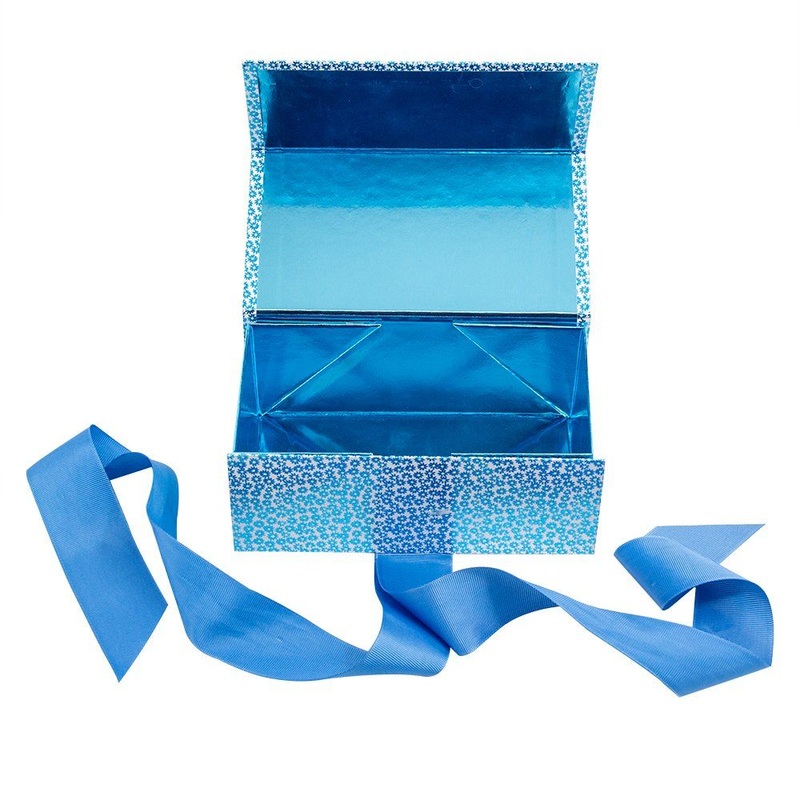 Wholesale Custom Size Luxury Foldable Cardboard Gift Box with Bow – Foldable Cardboard Box and Custom Gift Box price