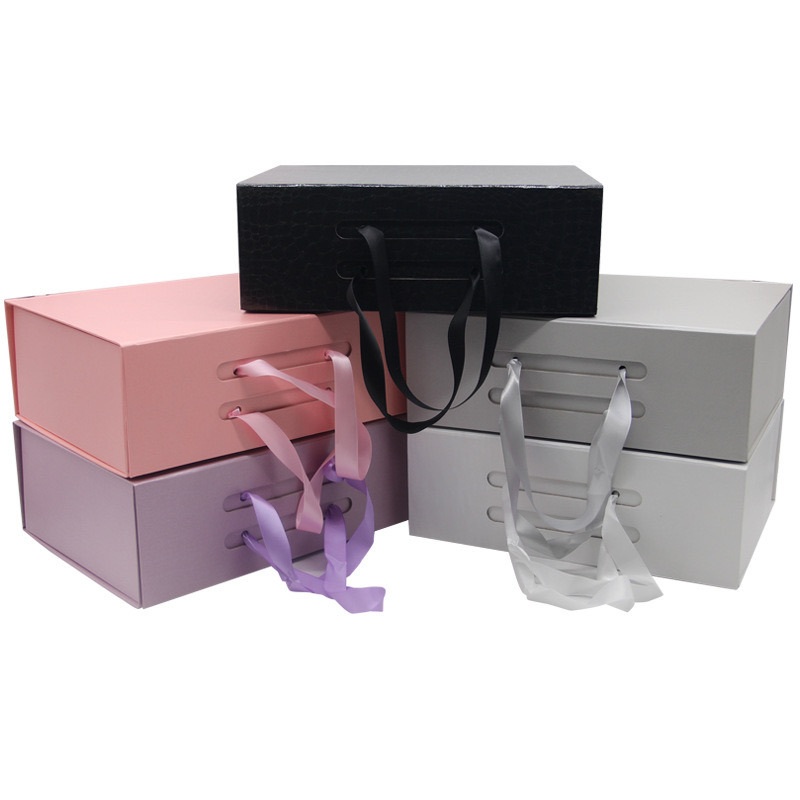 Wholesale Foldable Storage Box Cosmetics Clothes Foldable Packaging Paper Box Collapsible Decorative Gift Boxes with Handle – Gift Box and Storage Box price