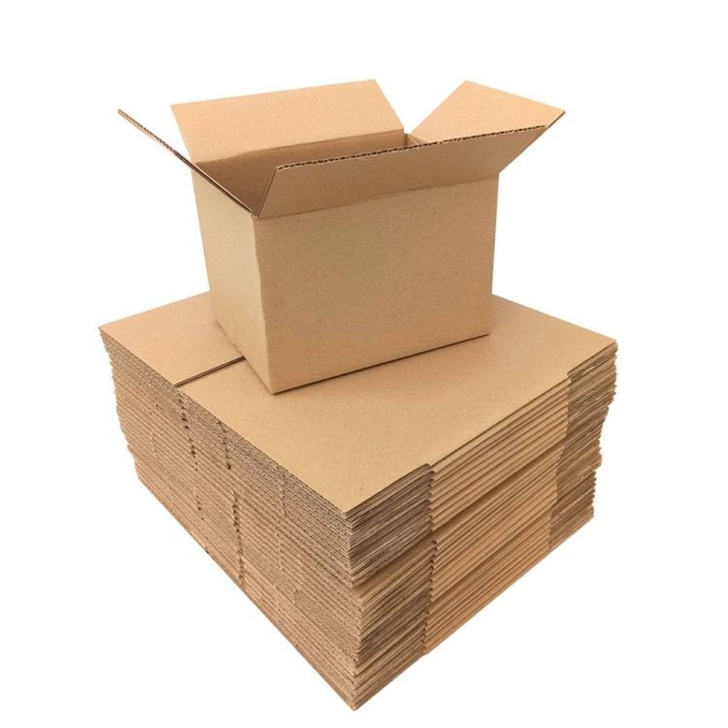 Custom Logo Brown Corrugated Paper Packaging Carton Factory Priced Embossed Shipping Box for Moving – Mailer Box and Paper Box Custom Logo price