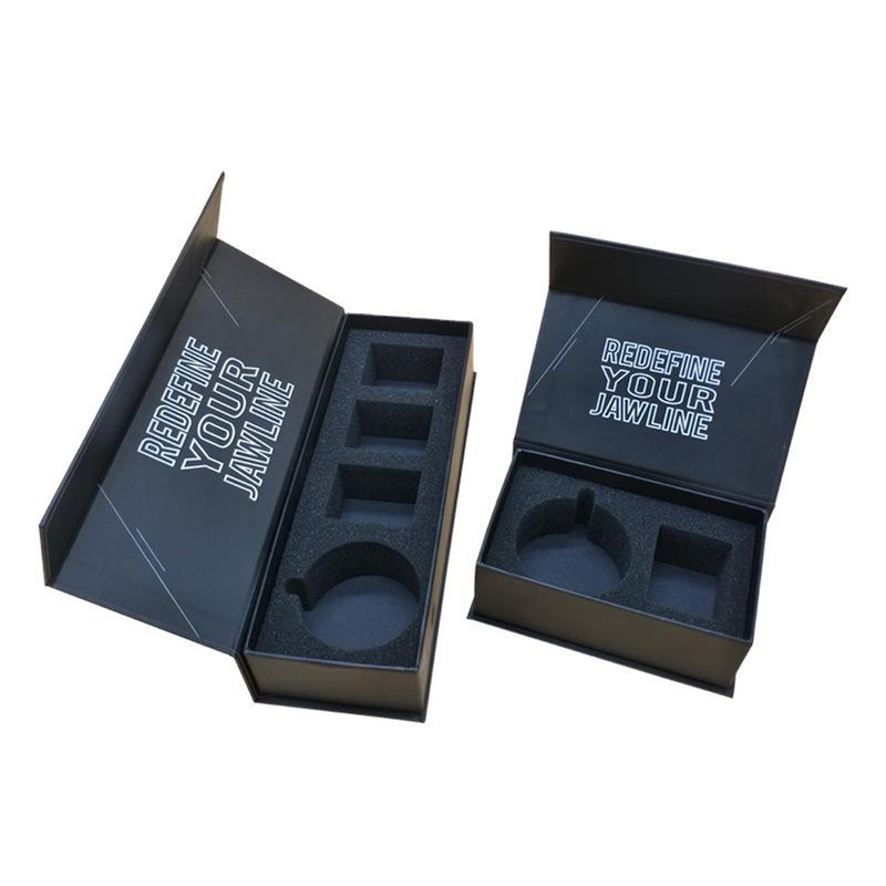 Qingdao Factory Glassy Varnishing Rigid Cardboard Flip Box with Ribbon for Birthday – Qingdao Foil Stamping Paper Box and Qingdao Embossing Cardboard Box price