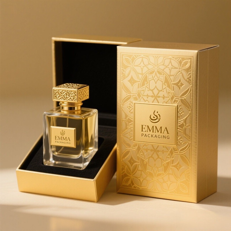 Ramadan Perfume Packaging with Islamic Art Patterns – Arabic Perfume Box and Perfume Box with Bottle price
