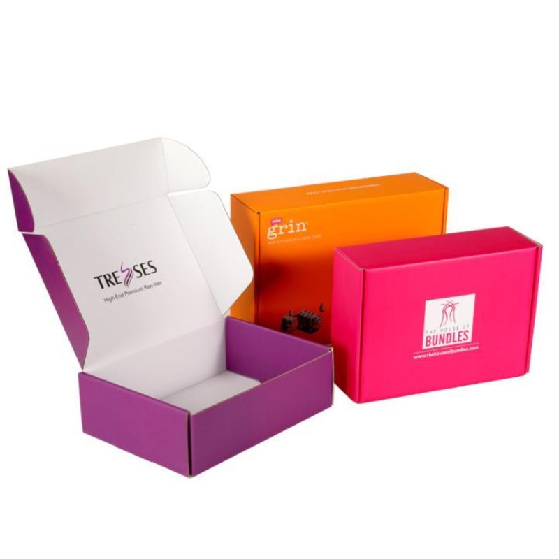 Wholesale Custom Printed Mailer Shipping Carton Wigs Packing Box Paper Corrugated Box Foldable Postal Delivery Tuck End Corrugated Paper Box – Shipping Paper Box and Corrugated Box price