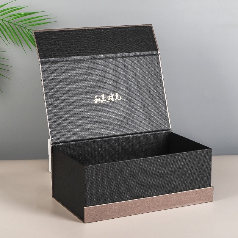 Custom High-Grade Cardboard Magnetic Closed Book Gift Box for Scarves Ties Packaging – Book Shape Flip Color Box and Paper Gift Box price