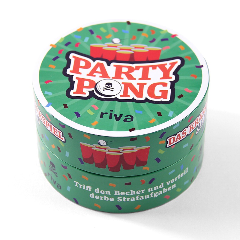 Glossy Green Color Party Pong Paper Tube Flat Edge Christmas Gift Box – Box and Custom Box price