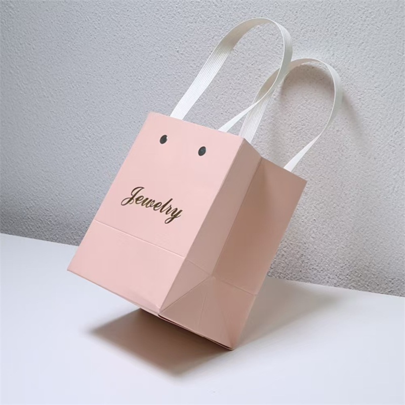 Reusable Recyclable Customizable Logo Gift Kraft Paper Bag Tote Bag for Cosmetics Perfume Clothes Wig Business Gift Bags – Box and Packaging price