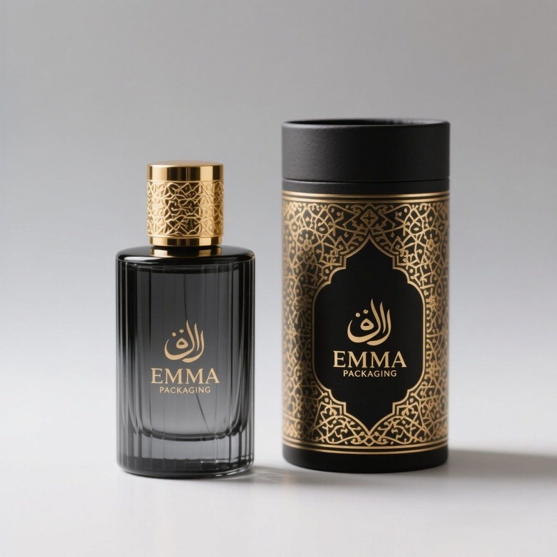 Round Perfume Box Lid Islamic Geometric Minimalist Design – Maquillaje and Vaper price