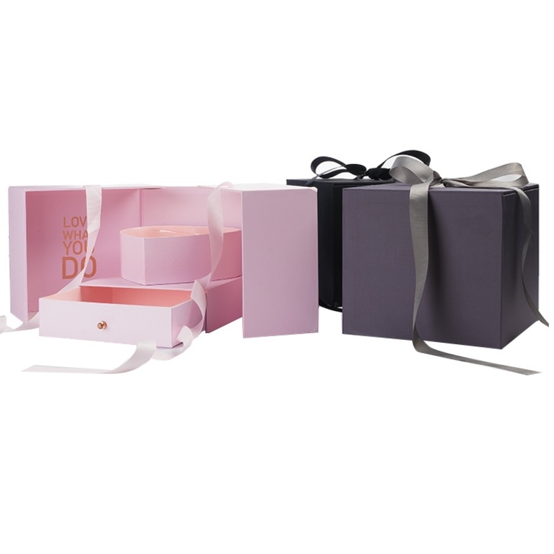 Amazon Hot Custom Packaging Luxury Double Jewelry Flower Gift Box for Mothers Day – Flower Box and Gift Box price