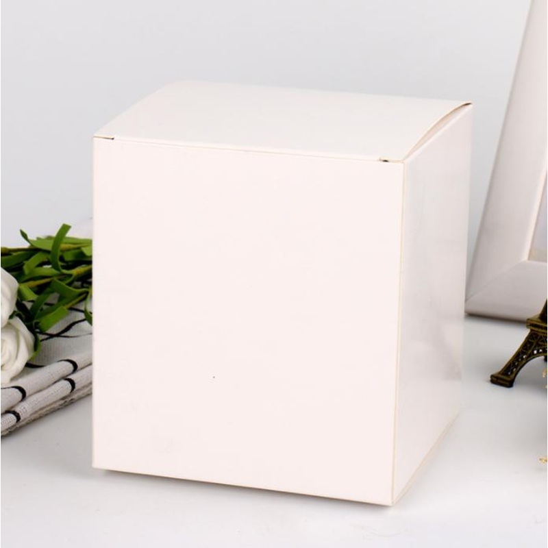 Best Selling 7*7*7cm White Paper Folding Square Small Paper Box – Small Paper Gift Box and White Paper Box price