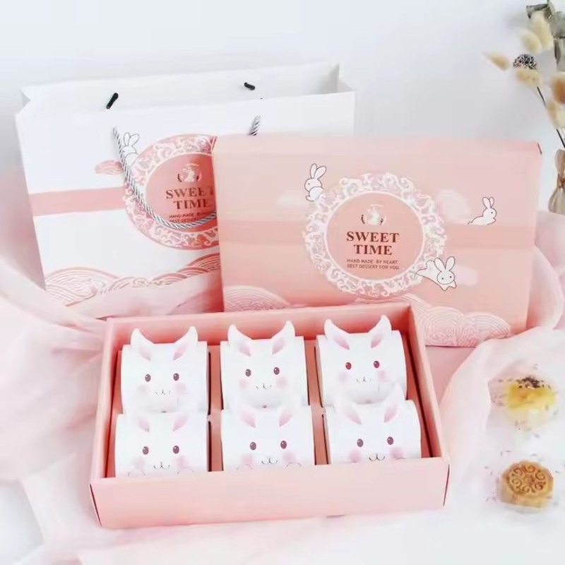 Factory Custom Mooncake Paper Box Bag Corrugated Board Pick Packaging Embossing Matt Lamination UV Coating Printing Handling – Packaging Box and Folding Box price